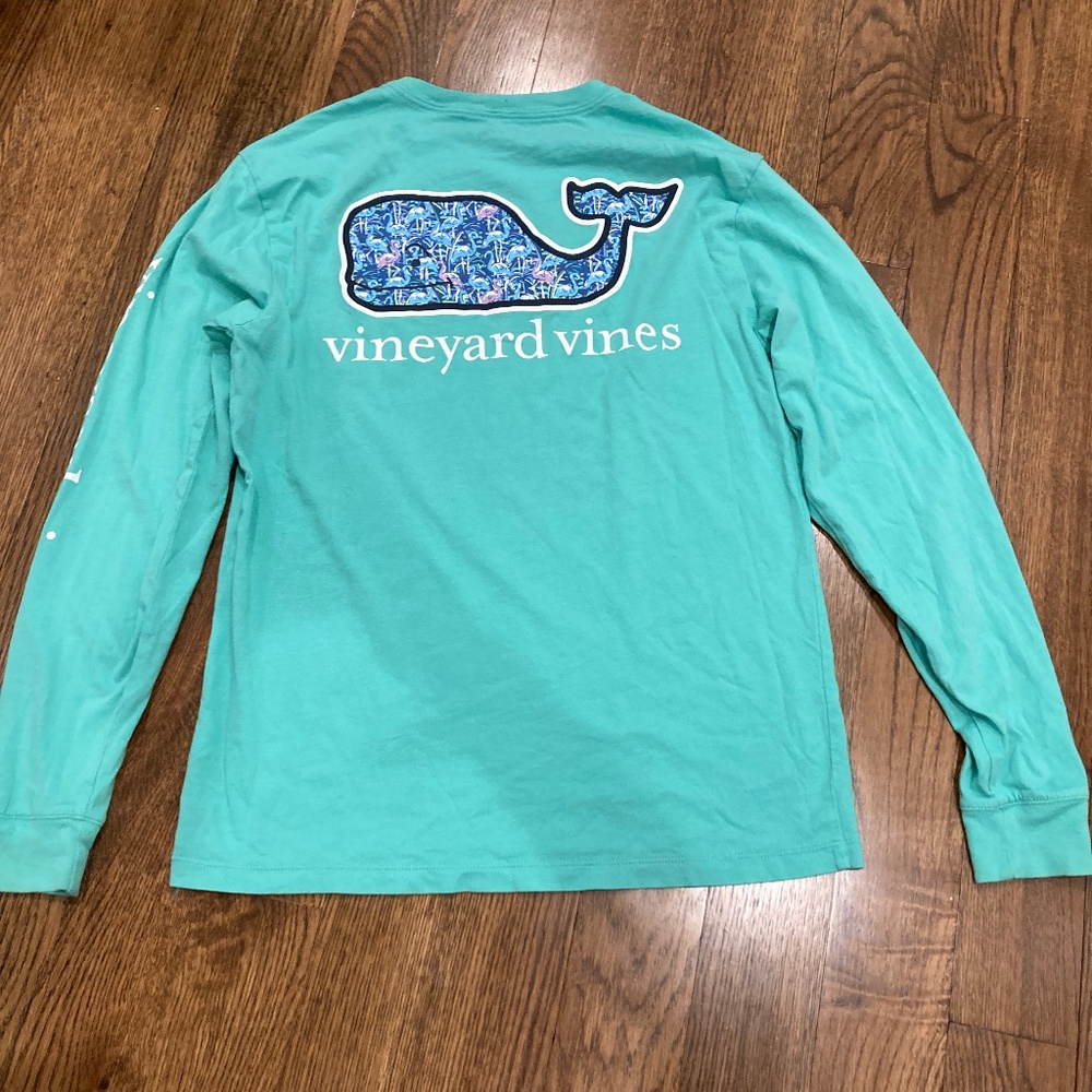 Teal vineyard vines long sleeve shirt size xs